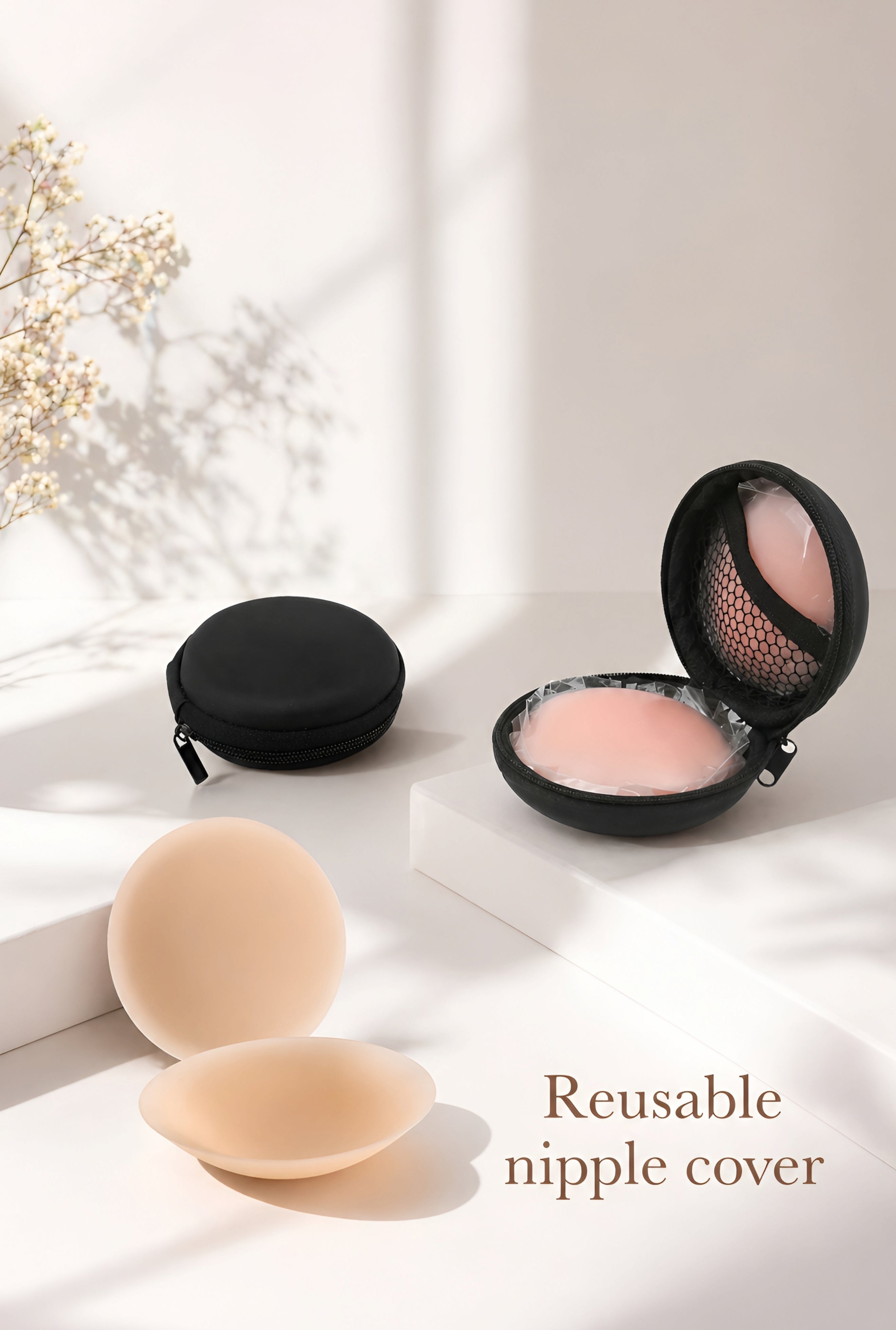 Reusable nipple cover with Box
