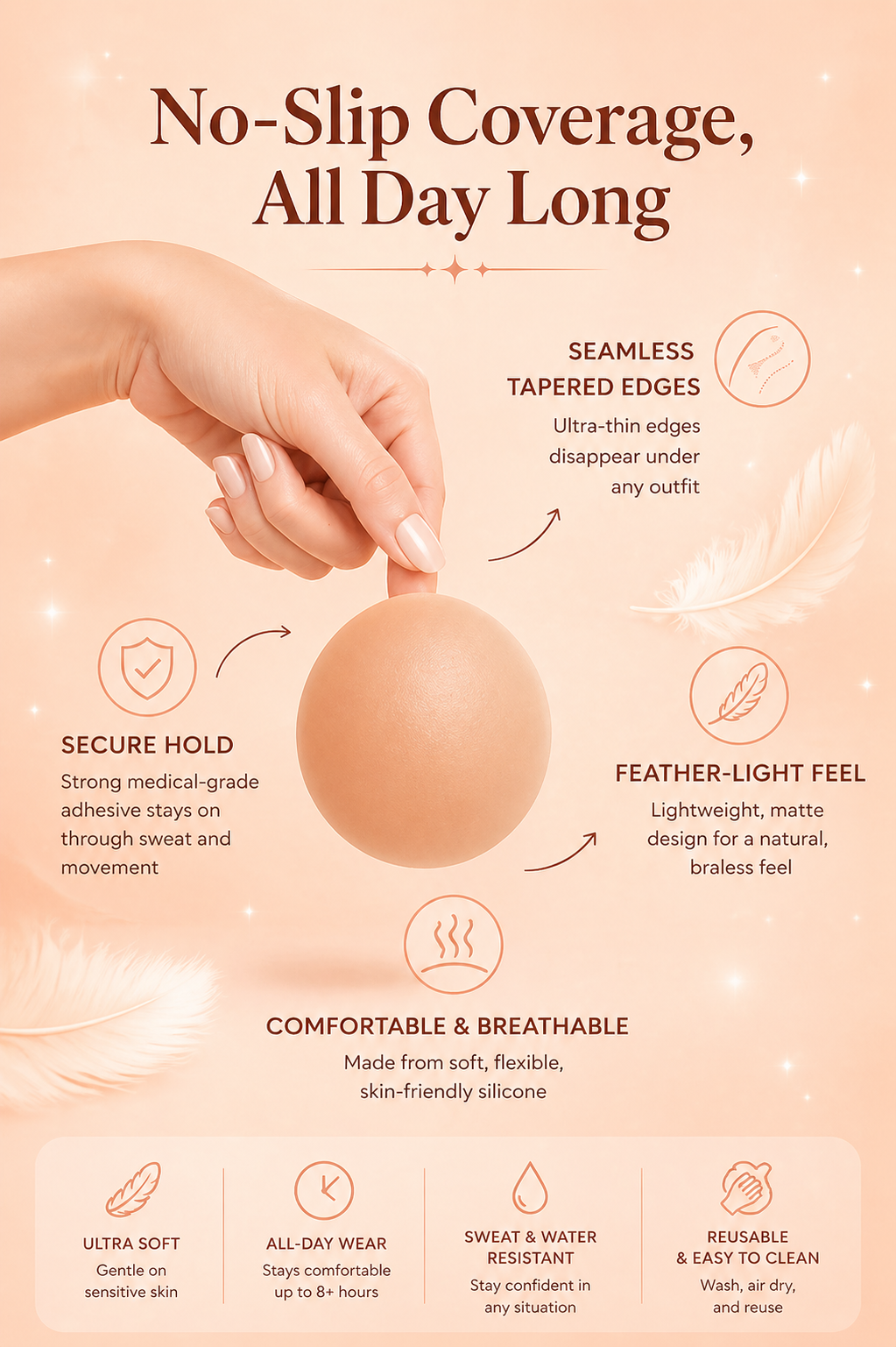 Reusable nipple cover with Box