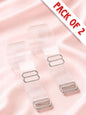 Pack of 2 - Adjustable Soft Invisible Transparent Bra Straps